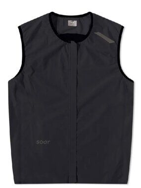 Soar Running Ultra Lightweight Gilet Black Athletic Vest Size L